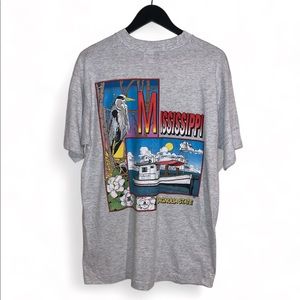Vintage 90s Tee MISSISSIPPI Magnolia State